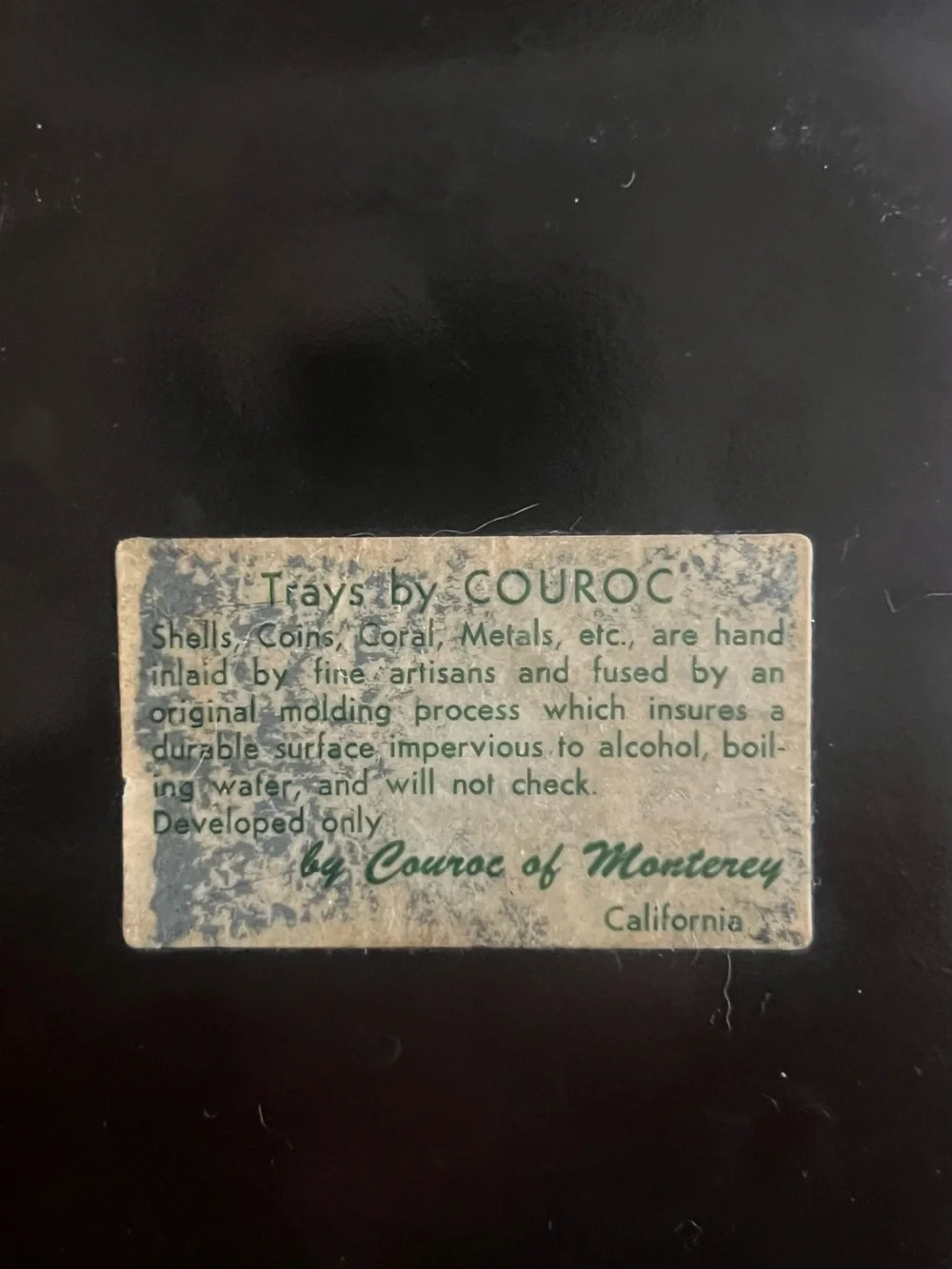 Couroc set vintage